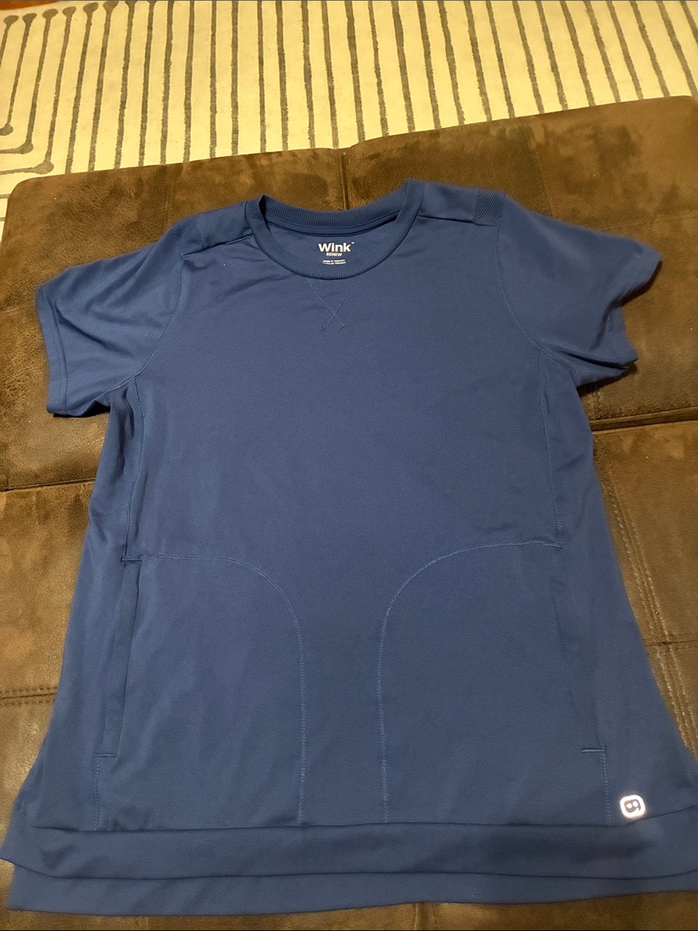 Wink Short Sleeve Crew Neck Scrub Top
